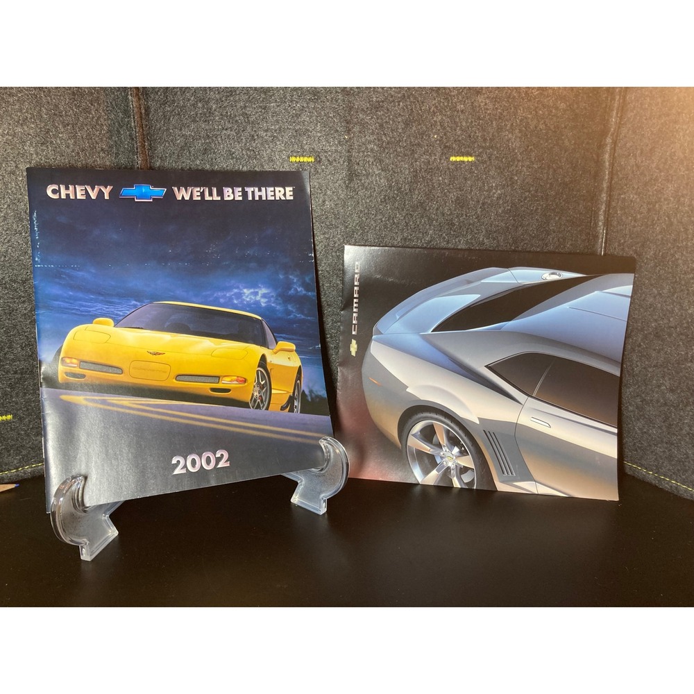 Vintage 2002 Chevrolet Full Line Catalog & 2006 Camaro‎ Concept Brochure